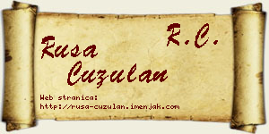 Rusa Ćuzulan vizit kartica